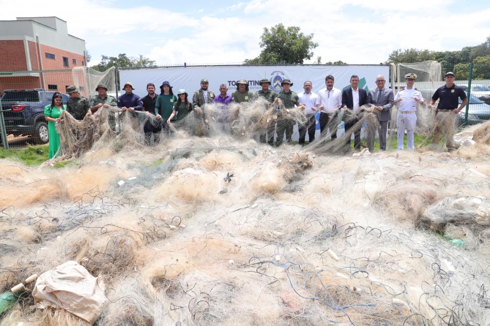 67 mil metros de redes são apreendidas no Tocantins durante a piracema