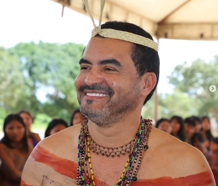 Wanderlei Barbosa na aldeia