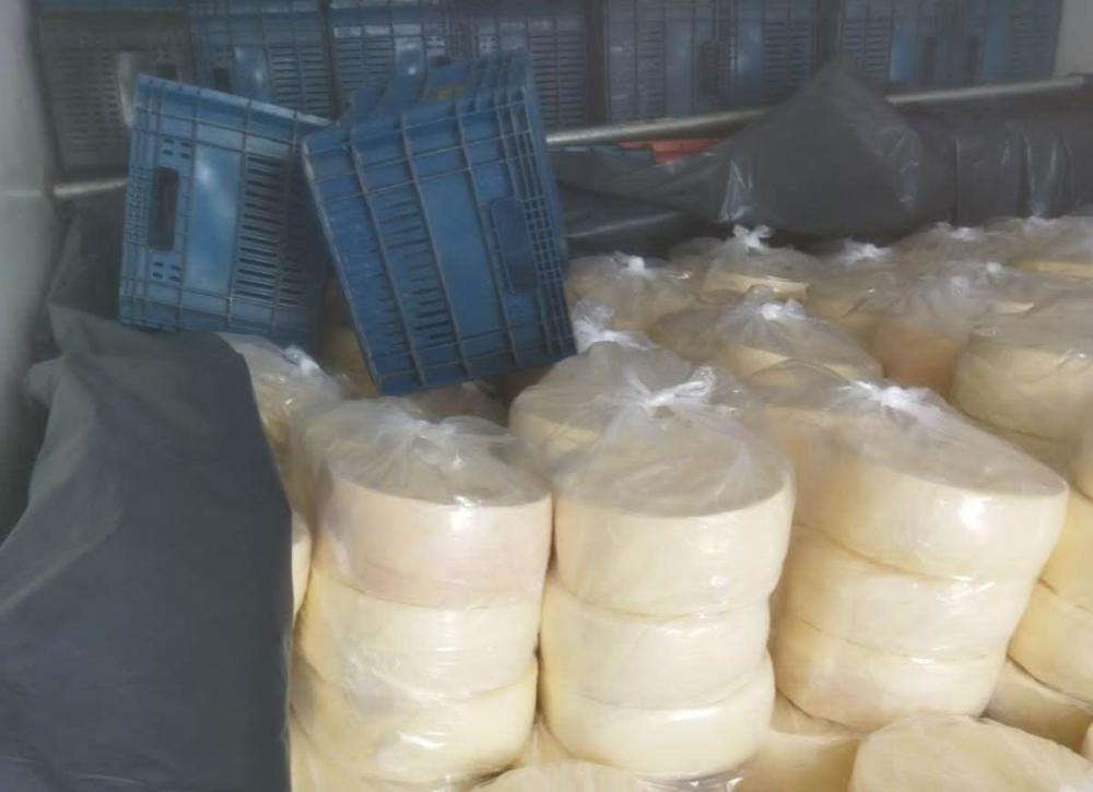 Carga de queijo é apreendida em Couto Magalhães 