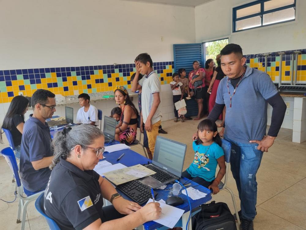 Instituto de Identificação realiza atendimento a comunidades indígenas em Tocantínia