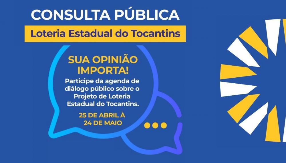 Loterias do Tocantins tem consulta pública aberta