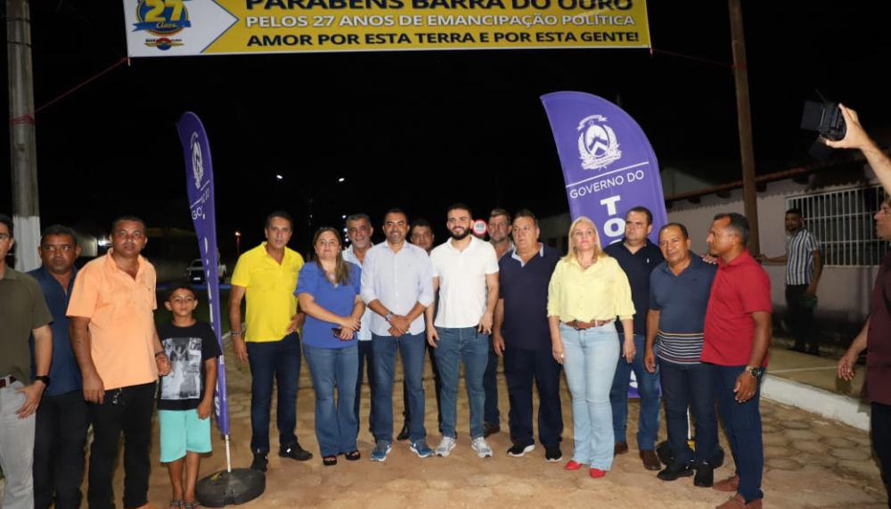 No aniversário de Barra do Ouro, Wanderlei Barbosa entrega obras de pavimentação com recursos do Estado e anuncia investimentos na cidade