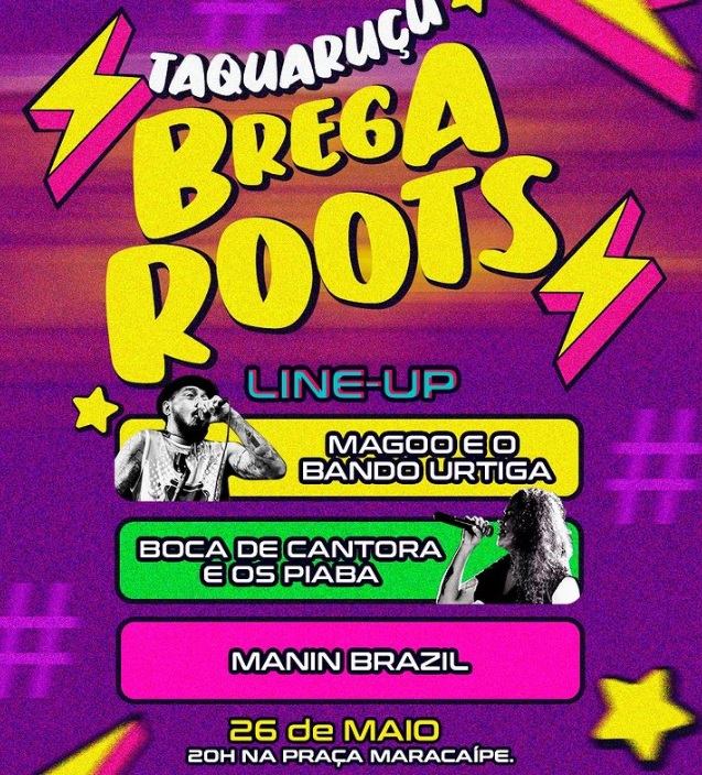 Taquaruçu Brega Roots será realizado dia 26 de maio 
