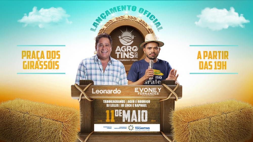 Com shows artísticos, Governo do Estado lança Agrotins 2023 