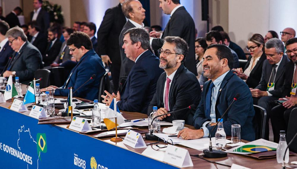 No Fórum Nacional de Governadores, Wanderlei Barbosa defende participação dos estados na reforma tributária