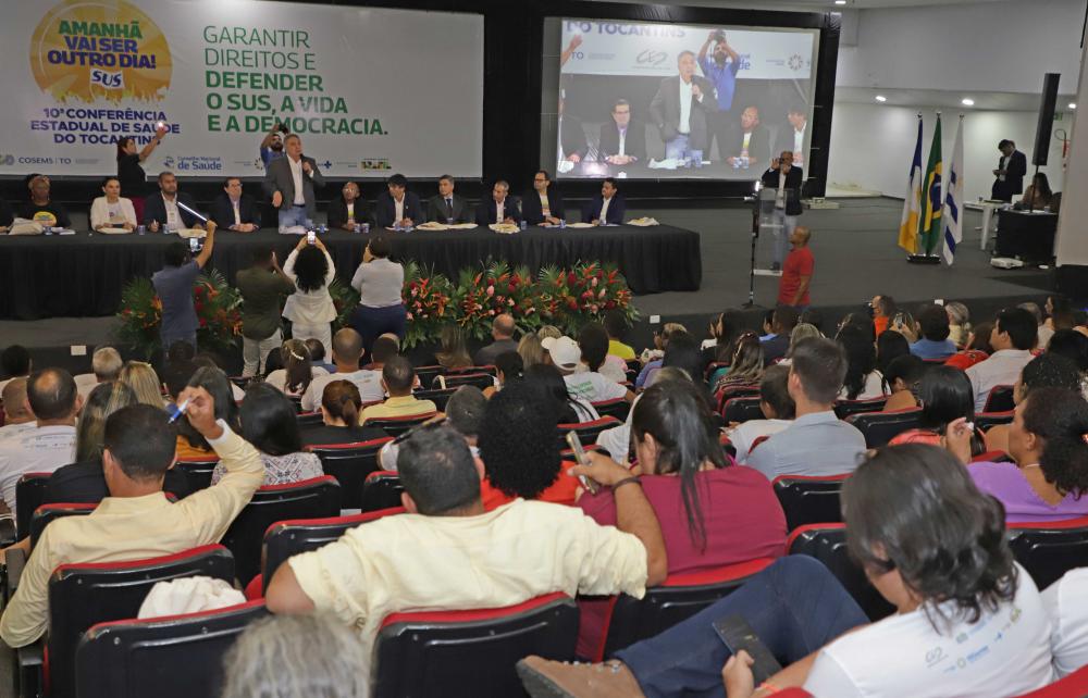 Laurez Moreira, participa da Conferência Estadual de Saúde e destaca a união dos municípios na elaboração de propostas