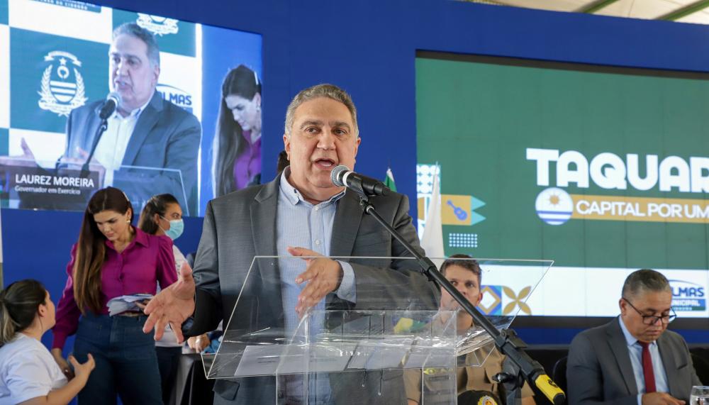 Governador em exercício, Laurez Moreira, prestigia Taquaruçu durante o 
