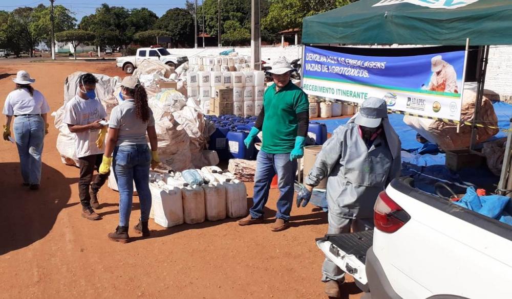 Ação de RI em Aguiarnópolis e Tocantinópolis recebe mais de 13 mil embalagens vazias de agrotóxicos