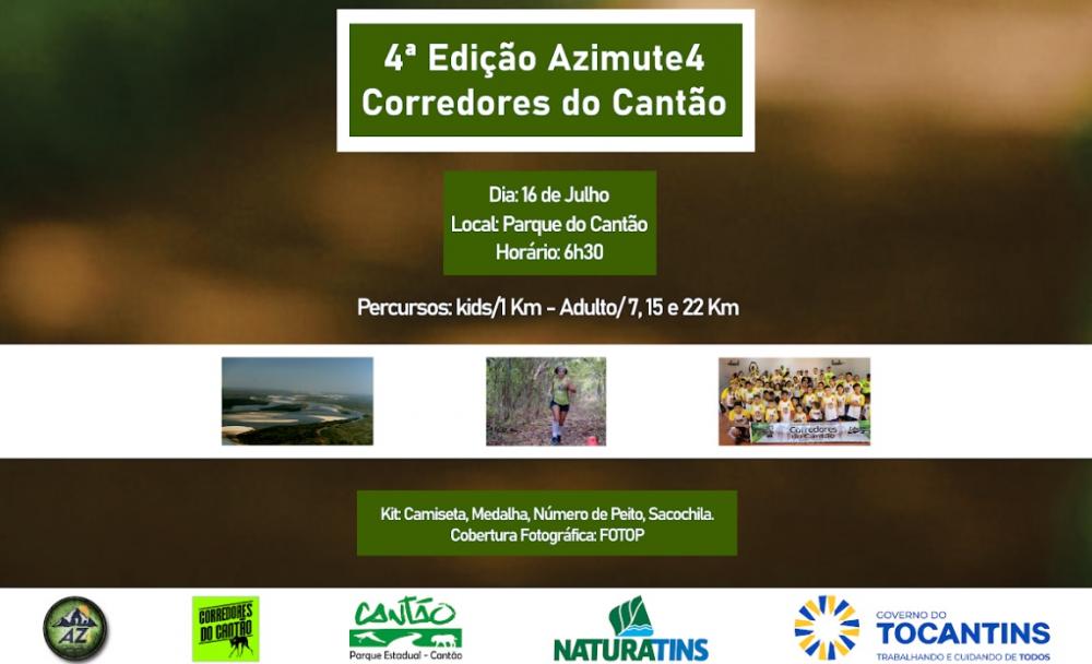 Parque Estadual do Cantão sediará em julho a competição Azimute 4