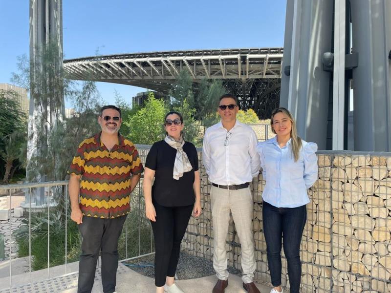 Cinthia Ribeiro conhece novas tecnologias em visita à Expo City Dubai