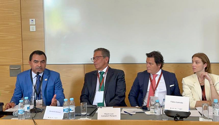 Governador Wanderlei Barbosa discursa em Portugal sobre mercado de carbono