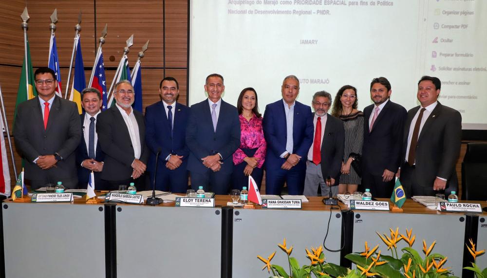 Em Belém, governador Wanderlei Barbosa participa da aprovação do Plano Regional do Desenvolvimento da Amazônia