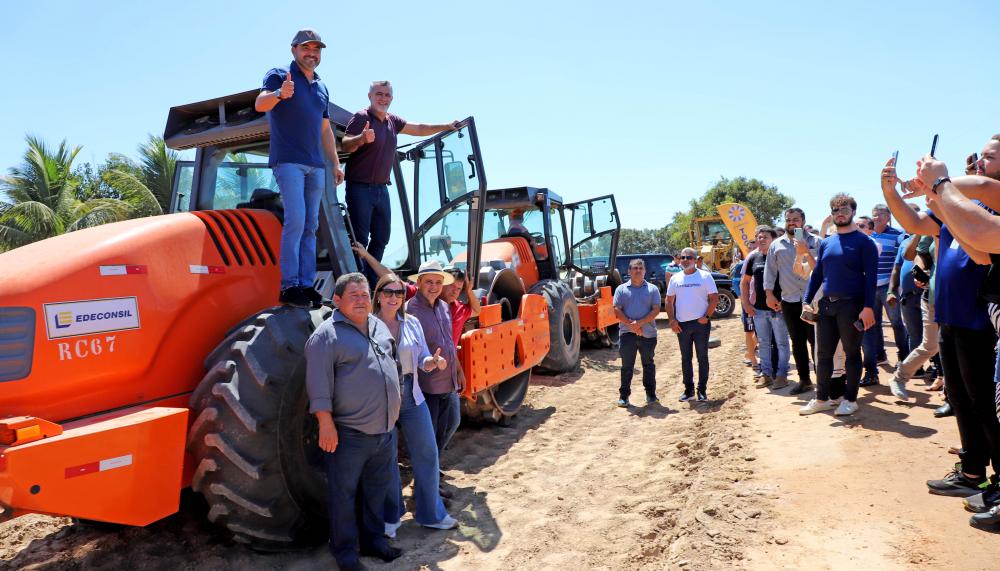 Wanderlei Barbosa visita obra avaliada em R$ 16 milhões que liga Esperantina ao estado do Pará