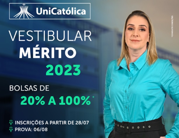 UniCatólica realiza vestibular presencial com oferta de 20 bolsas de estudos