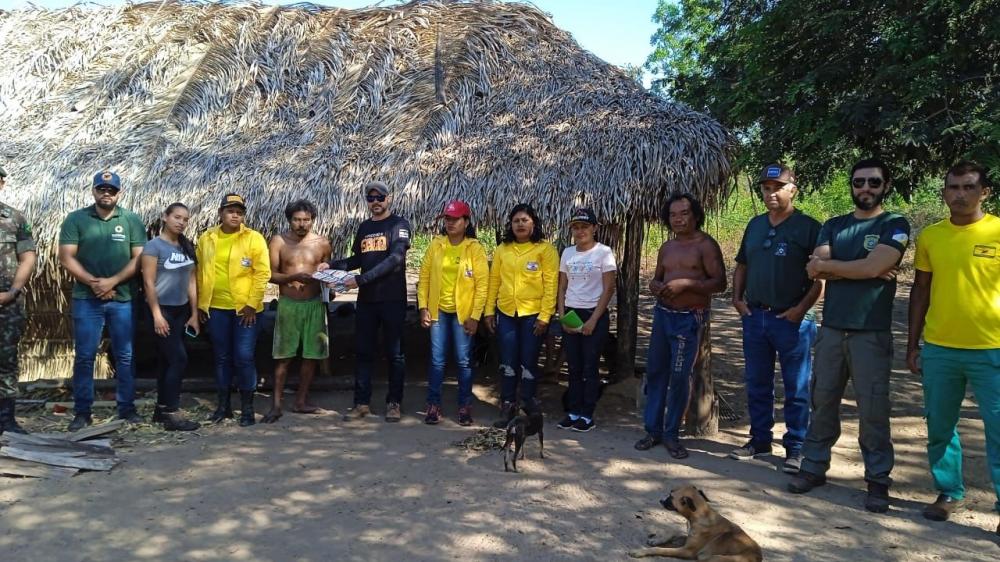 Foco no Fogo realiza ação de prevenção às queimadas ilegais em comunidades indígenas