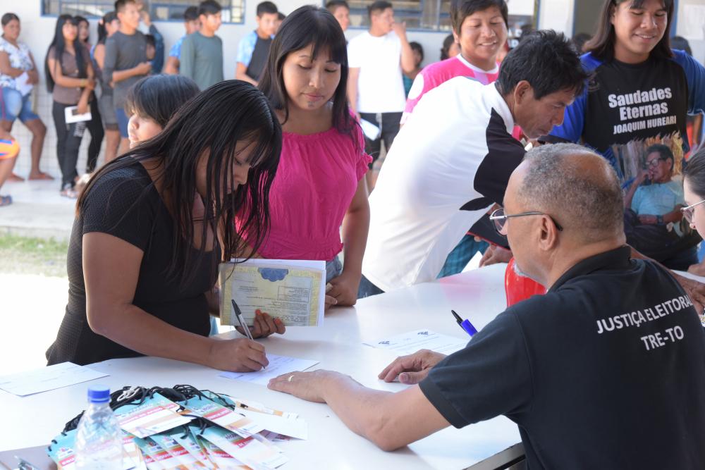 Primeiro dia de ação do programa de Inclusão Sociopolítica dos Povos Indígenas acontece na Aldeia Fontoura