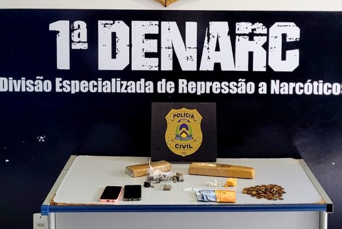 Polícia Civil estoura ponto de venda de entorpecentes e prende homem por tráfico de drogas