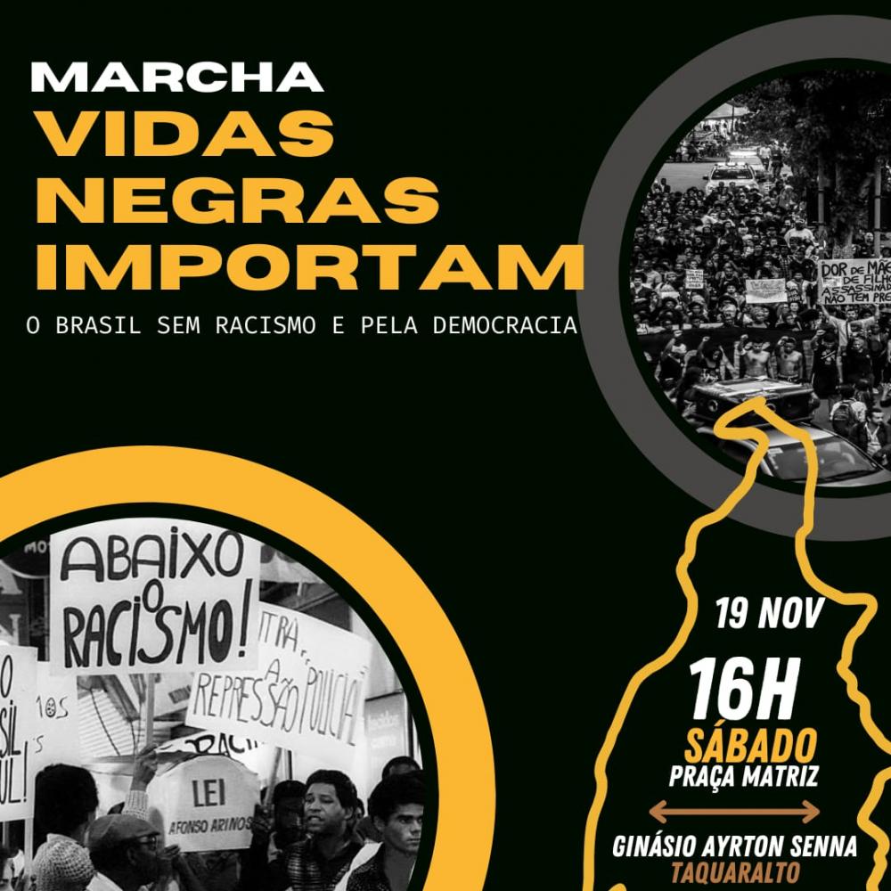 Movimento negro Tocantinense fará marcha contra racismo neste sábado