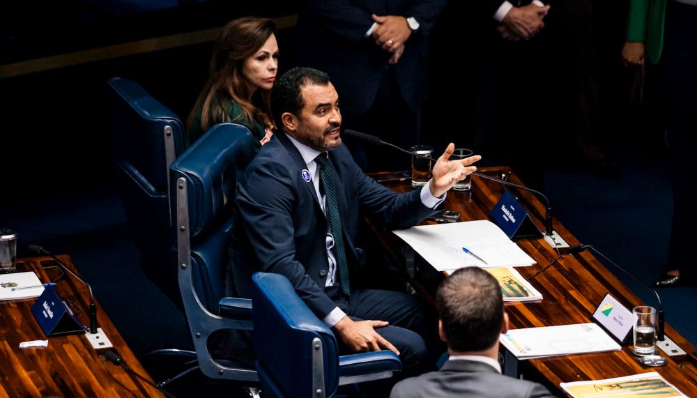 Governador Wanderlei Barbosa faz pronunciamento no plenário do Senado sobre a posição do Tocantins na Reforma Tributária