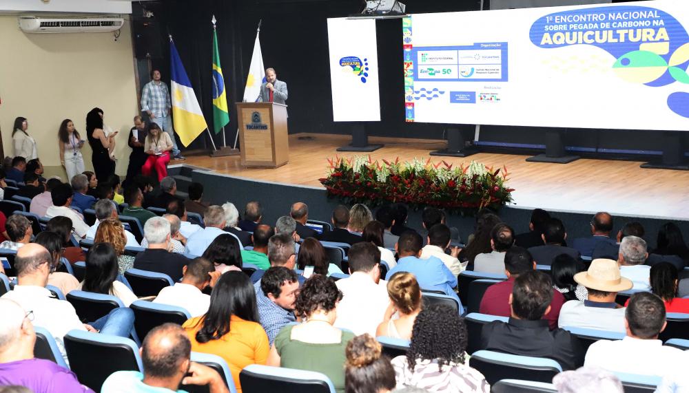 Governo do Tocantins apoia realização do I Encontro Sobre Pegada de Carbono na Aquicultura