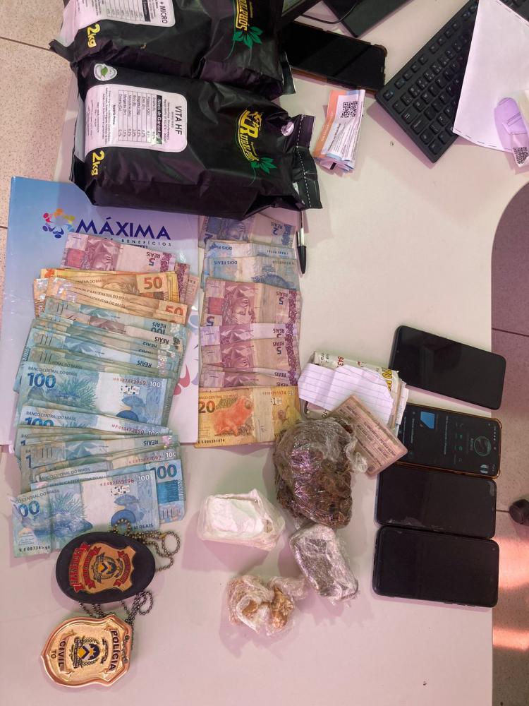 Operação Paz: Polícia Civil prende homem por tráfico de drogas e apreende quase R$ 5 mil em Fátima