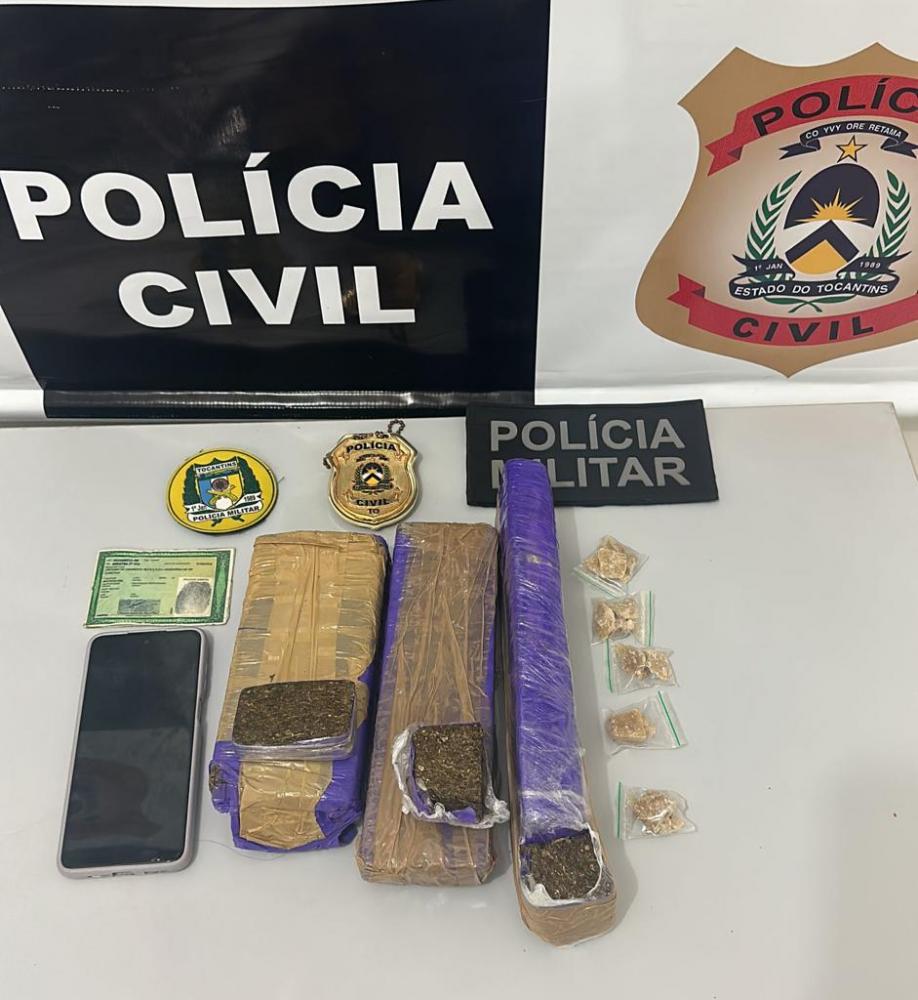Polícia Civil apreende mais de 1,5 kg de maconha