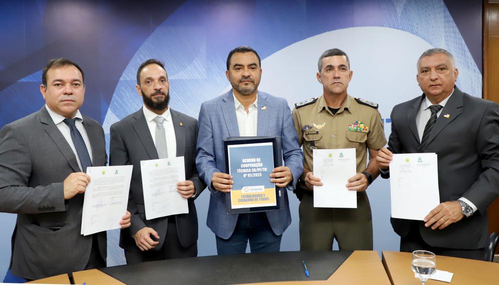 Governador Wanderlei Barbosa assina termo que institui a Força Integrada de Combate ao Crime Organizado