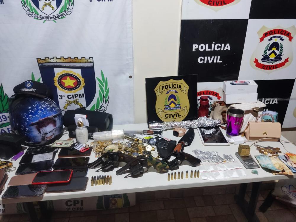 Em operação contra a criminalidade, Polícia Civil prende oito pessoas por crimes diversos e apreende armas de fogo, munições e drogas