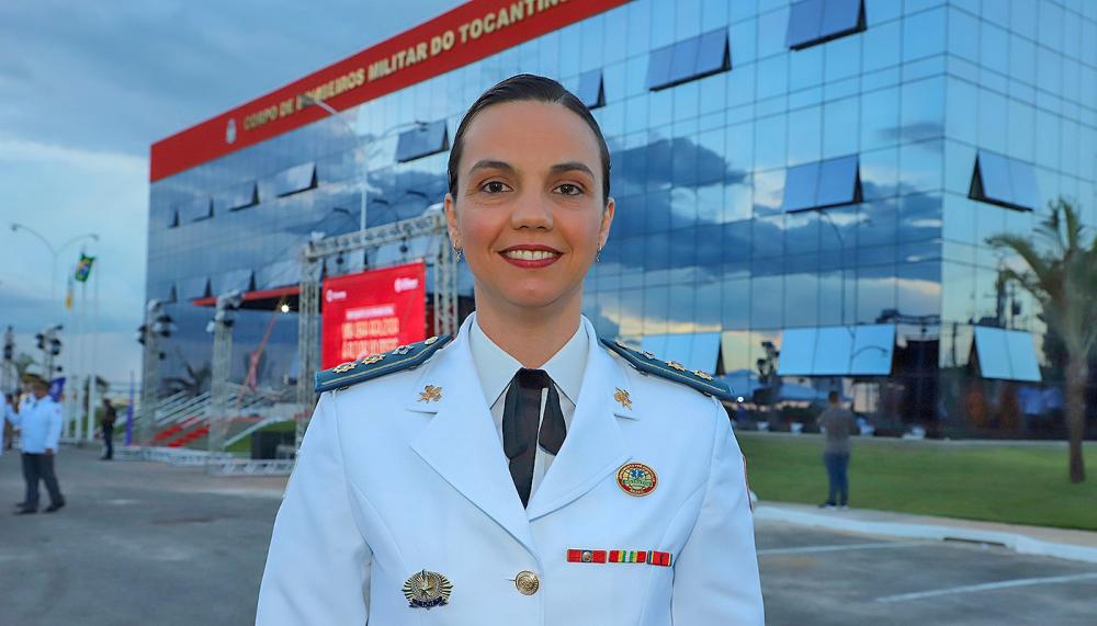 Governador Wanderlei Barbosa nomeia primeira mulher para o cargo de Chefe do Estado-Maior dos Bombeiros do Tocantins