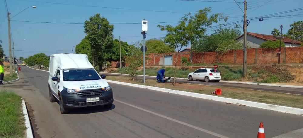 Agência de Metrologia verifica radares recém instalados e pós reparo nas vias de trânsito em Araguaína