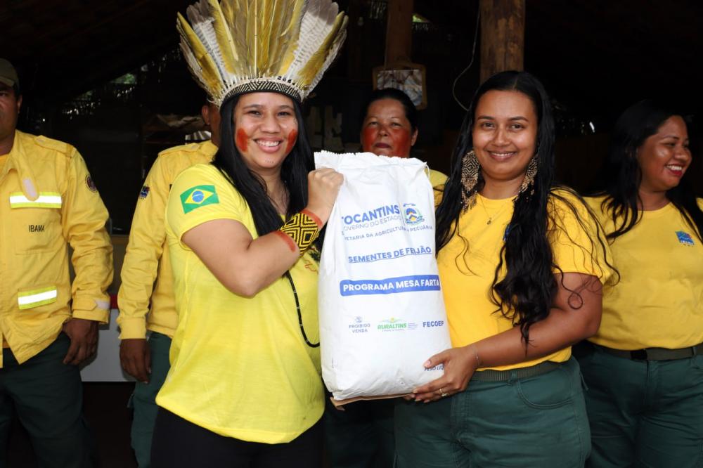 Sepot distribui sementes para plantio de alimentos ao povo Xerente