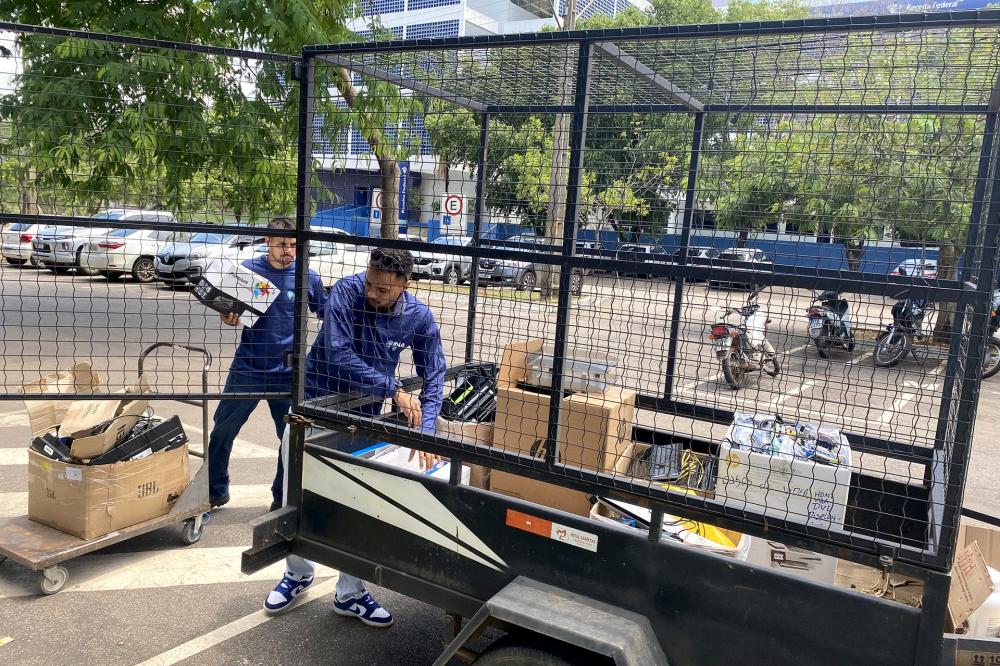 Em ação ambientalmente correta, MPTO faz descarte de lixo eletrônico para reaproveitamento em indústrias