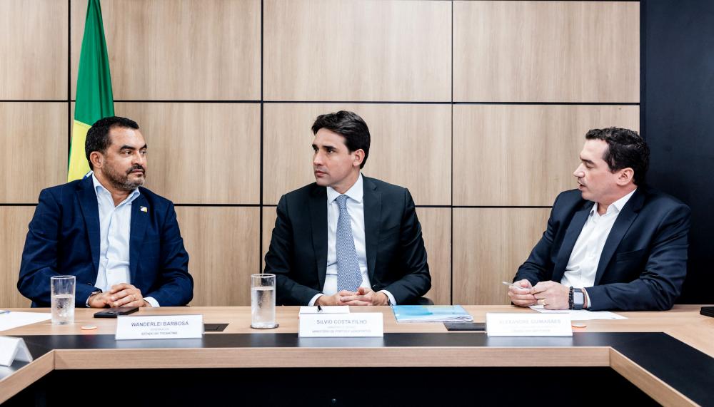 Governador Wanderlei Barbosa garante apoio do ministro de Portos e Aeroportos para ampliar a oferta de voos para o Tocantins pelas companhias aéreas nacionais