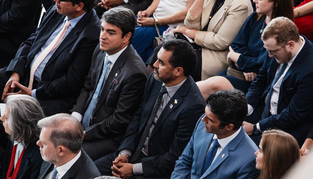 Governador Wanderlei Barbosa prestigia posse do novo ministro da Justiça e Segurança Pública