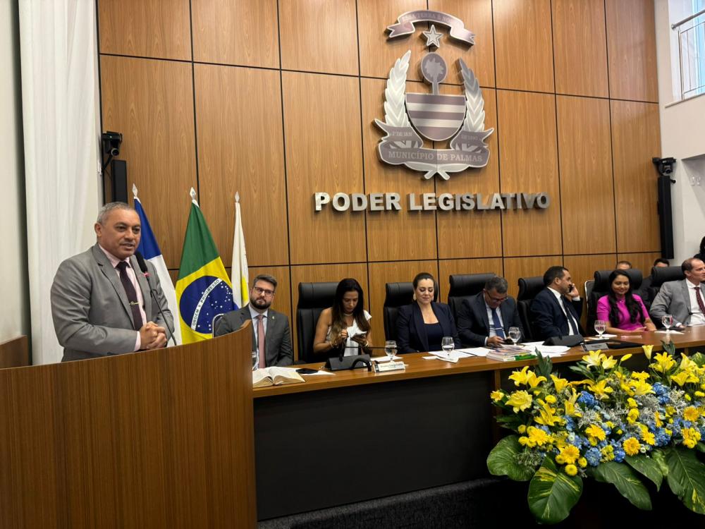 Na abertura do Ano Legislativo, Marilon Barbosa agradece o governador Wanderlei Barbosa pelo o anúncio de obras para a capital