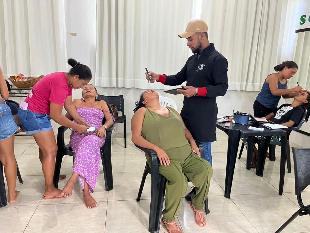 Governo do Tocantins realiza cursos de capacitação profissional para famílias de Maurilândia inscritas no Cadastro Único