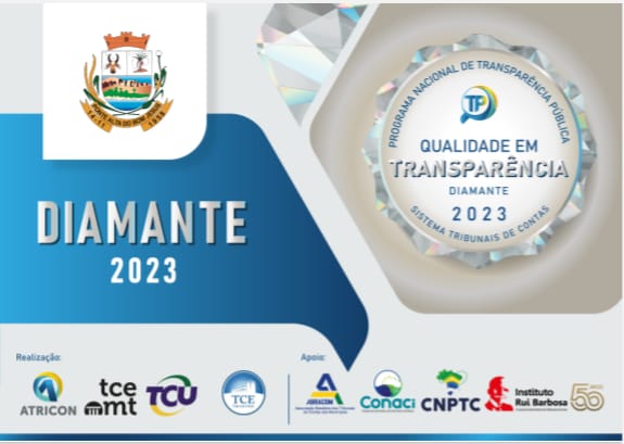 Município de Ponte Alta do Bom Jesus recebe Selo de Qualidade em Transparência Pública na categoria Diamante