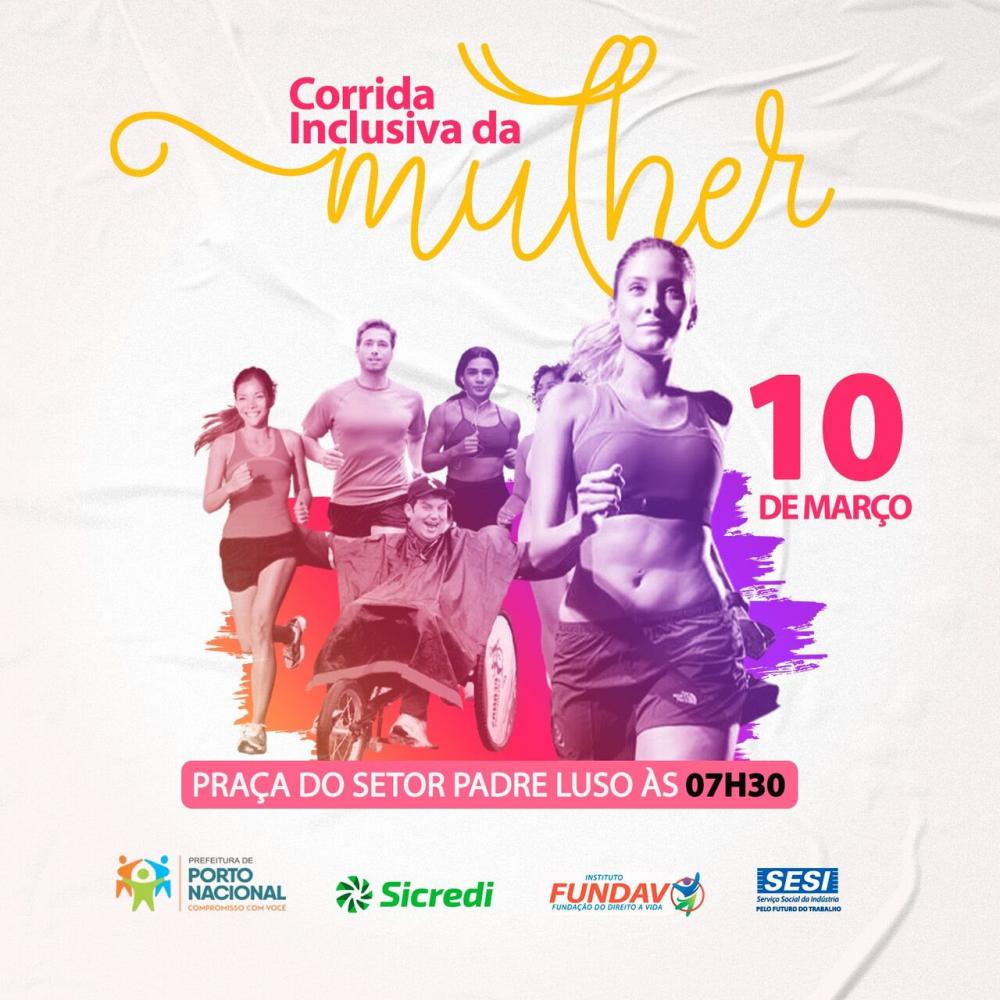 1ª Corrida Inclusiva da Mulher ocorre neste domingo, 10