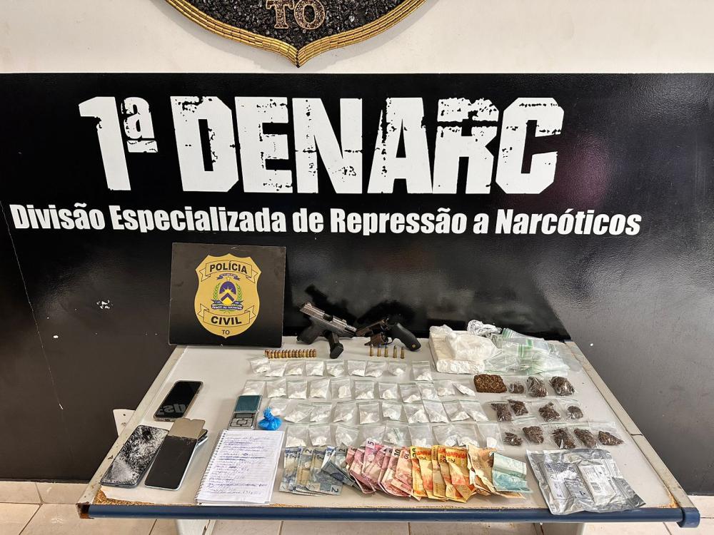 Polícia Civil prende três pessoas por tráfico de drogas na região sul de Palmas