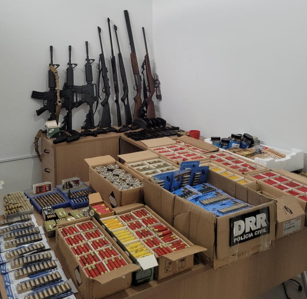 Operação Clandestino: Indiciamento de envolvidos em comércio ilegal de armas e munições pode resultar na destruição ou doação de arsenal