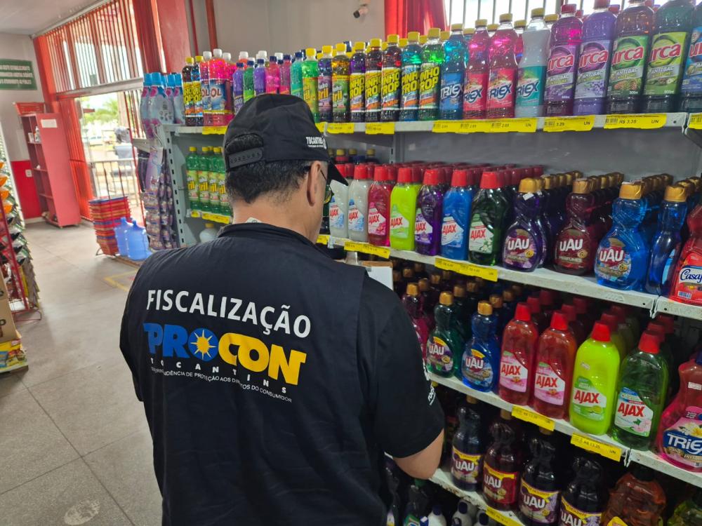 Procon Tocantins encontra variação de até 148% nos preços dos produtos da cesta básica em estabelecimentos comerciais em Paraíso do Tocantins.