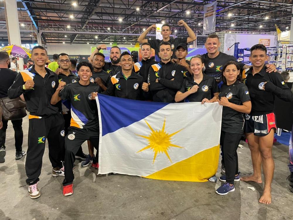 Lutadores de muay thai do Tocantins conquistam oito medalhas no maior evento poliesportivo da América do Sul
