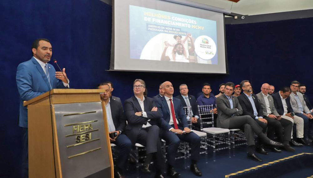 Em Belém, governador Wanderlei Barbosa participa do anúncio de mudanças no Minha Casa, Minha Vida, que facilitarão a aquisição de moradia no Tocantins