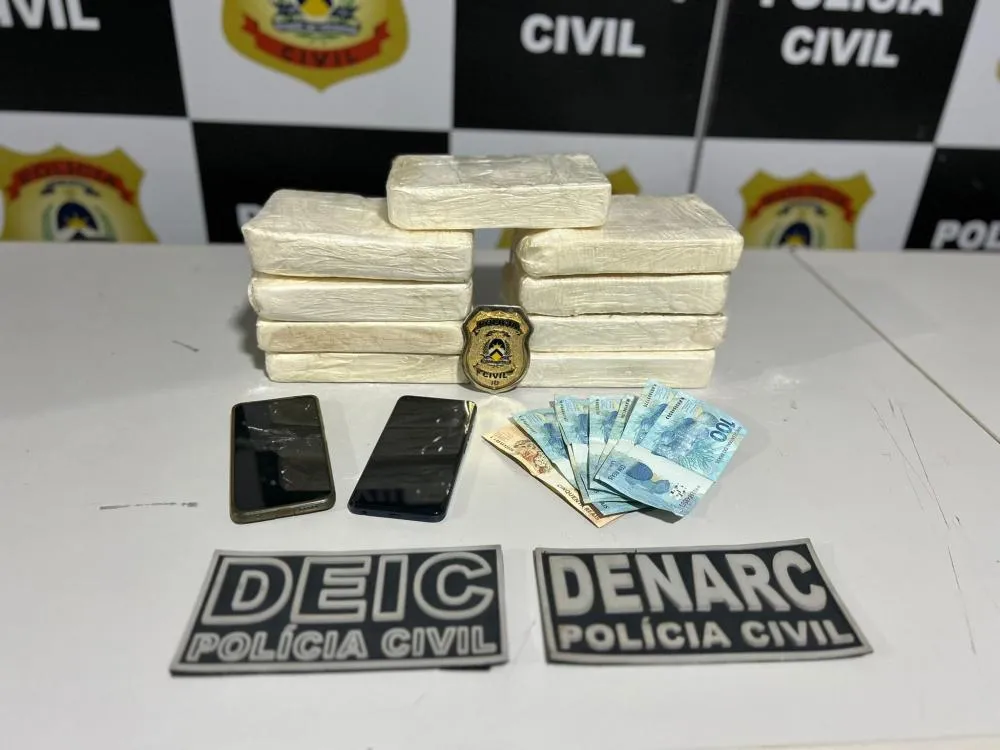 Polícia Civil do Tocantins apreende dez quilos de pasta base de cocaína transportada em caminhão de gás na BR-153