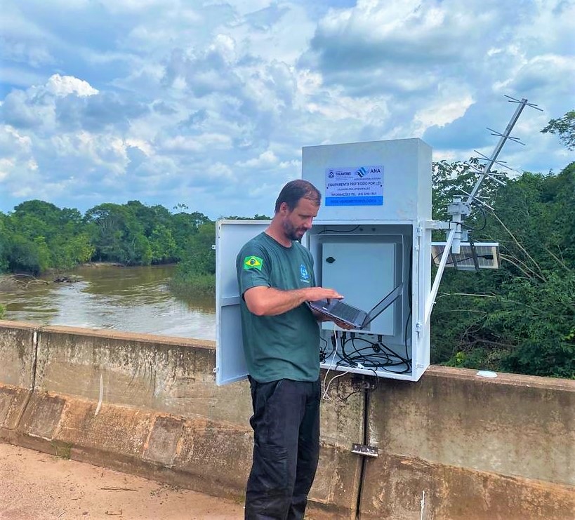 Governo do Tocantins instala Plataforma de Coleta de Dados na bacia do Rio Cunhãs