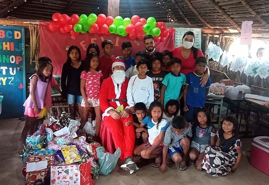 Escola indígena de Tocantinópolis realiza Ação Natalina nas aldeias