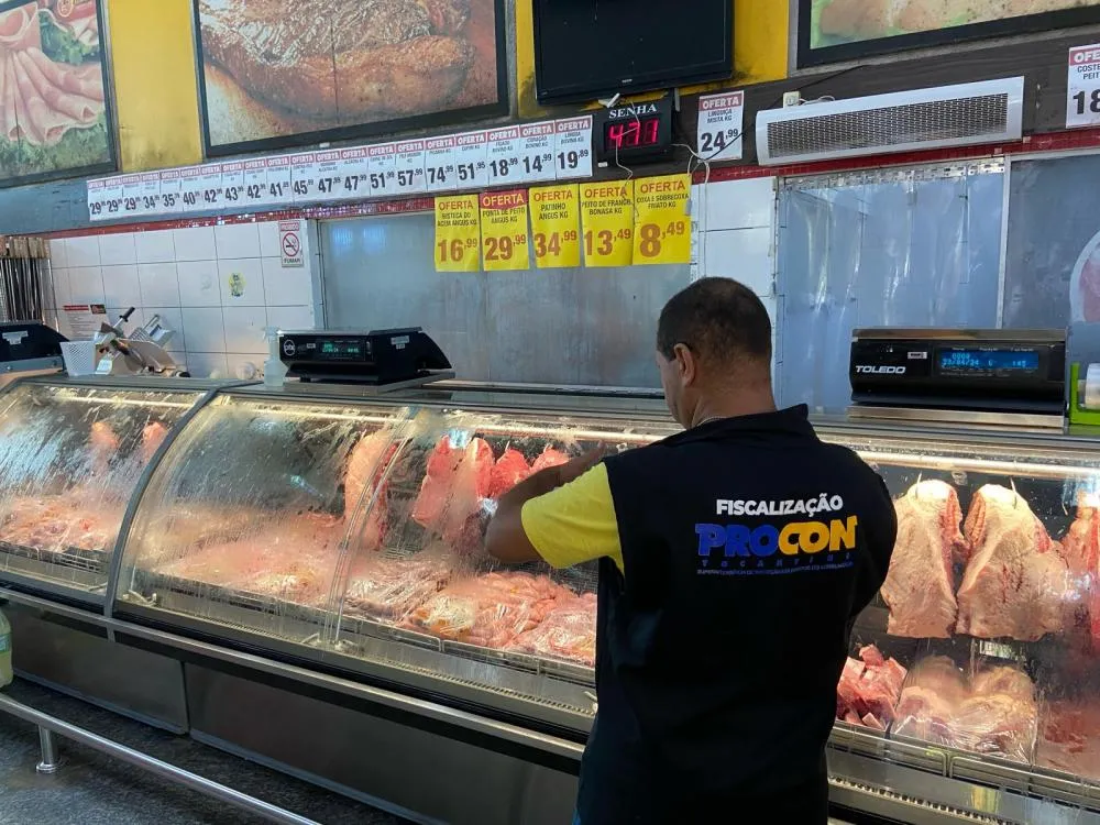 Procon Tocantins encontra variação de até 123% nos preços das carnes em Gurupi.