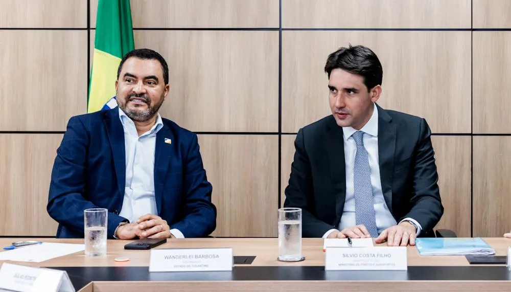 Governador Wanderlei Barbosa participa de agenda oficial com ministro de Portos e Aeroportos, Silvio Costa Filho, nesta segunda-feira, 22