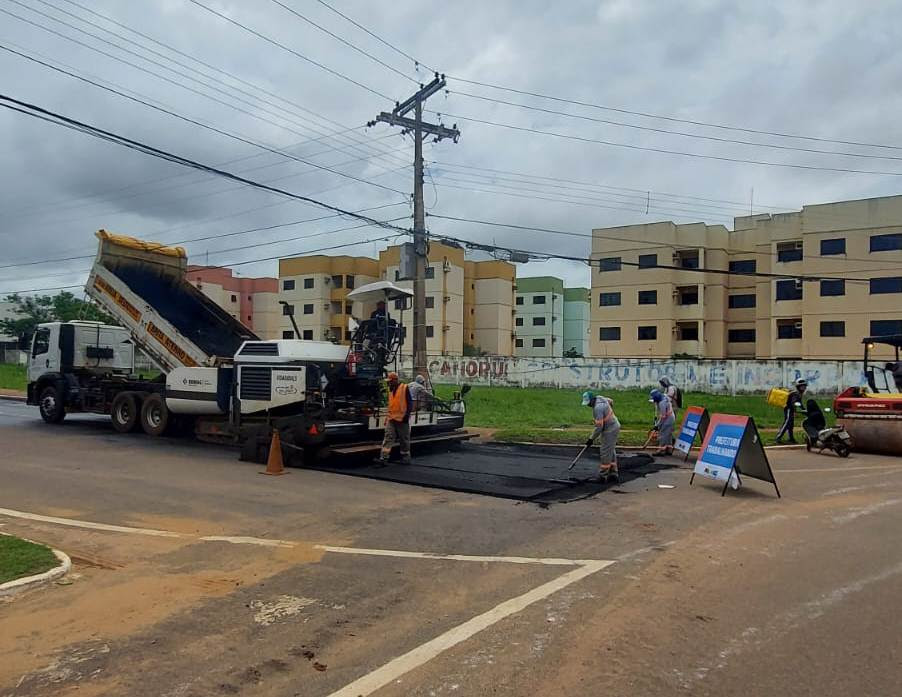 Avenida LO-19 ganha recapeamento entre Arses 72 e 82