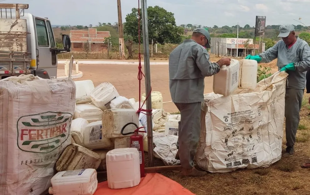 Recebimentos itinerante de embalagens vazias de agrotóxicos vão ocorrer em três municípios do norte do Tocantins